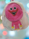 ΤΣΑΝΤΑ ΠΛΑΤΗΣ HUGGY WUGGY 28X35cm - ΠΟΛΥΧΡΩΜΗ ΜΕ  ΡΟΖ WUGGY